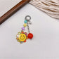 Keypus - Cartoon Beaded Printed Bag Charm Keychain