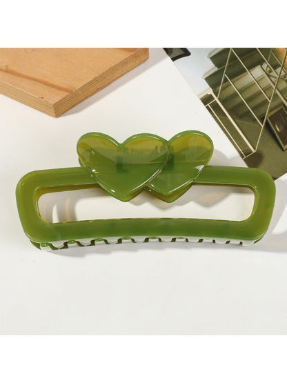 Beau - Hollow Heart Hair Claw Clip