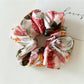 Gifty - Large Floral Satin Fabric Hair Scrunchie