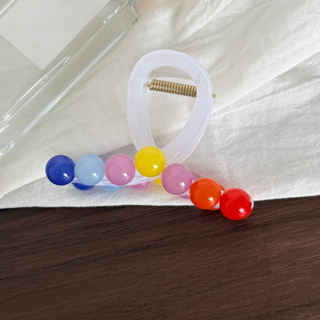 Beau - Playful Beaded Plastic Claw Clip