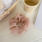 Gifty - Polka Dot Sheer Bow Accent Hair Scrunchie