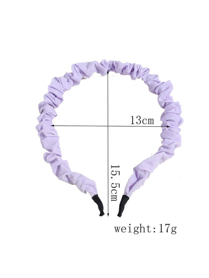 Gifty - Thin Ruched Fabric Hair Accessory Headband