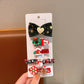 Beau - Christmas Theme Cute Bow Hair Clip Set