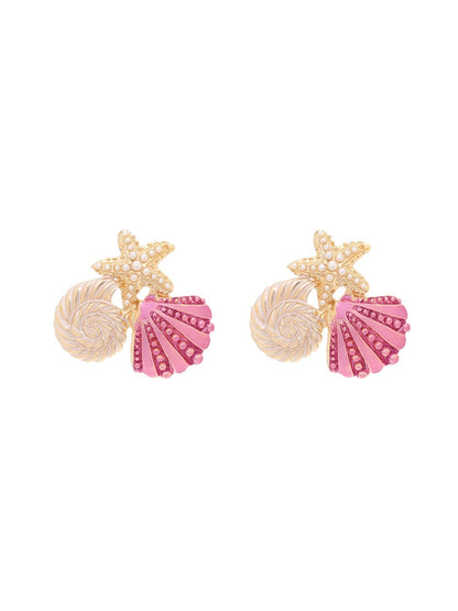 Earedge - Ocean Themed Starfish Dangle Earrings