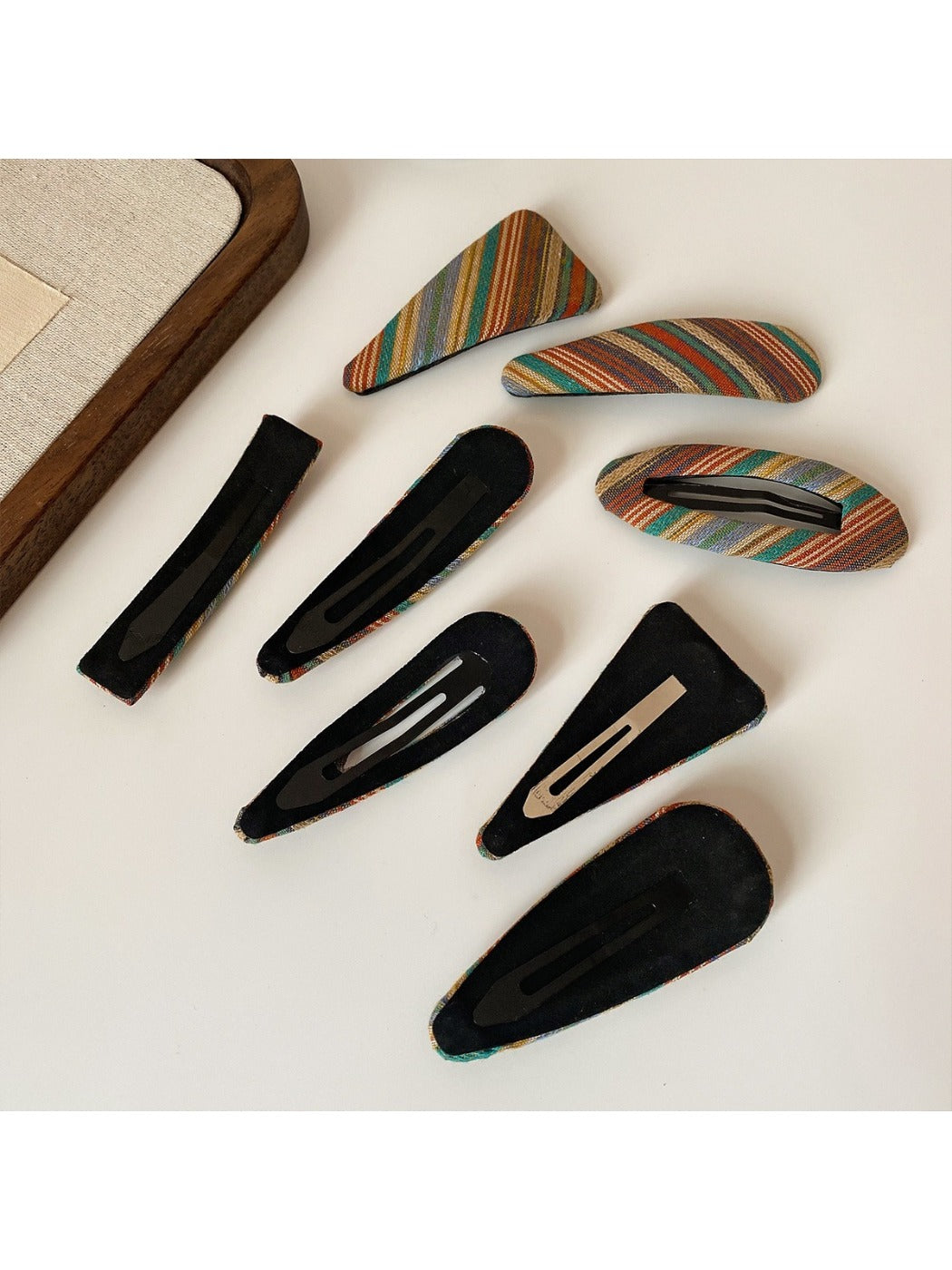 Beau - Vintage Striped Hair Clip