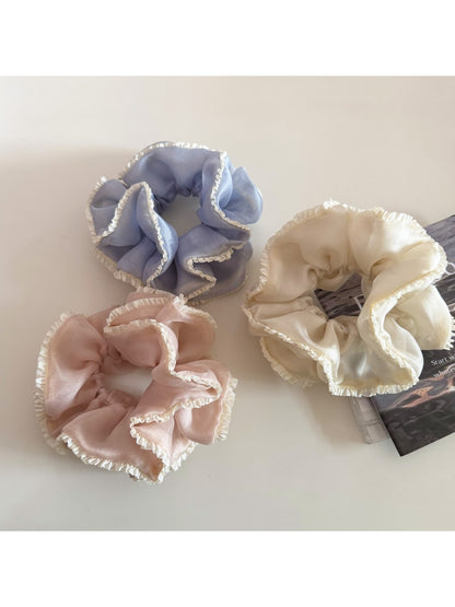 Gifty - Elegant Double Layer Ruched Scrunchie