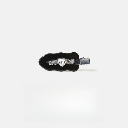 Beau - Modern Heart Accent Acrylic Side Barrette