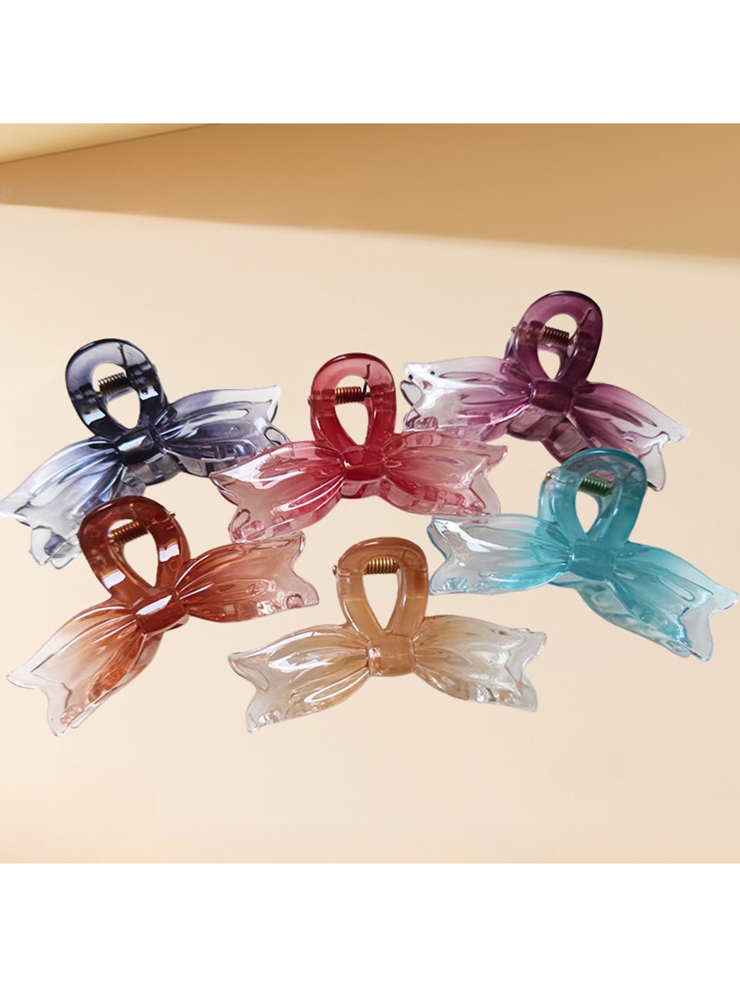 Beau - Sweet Style Bow Shaped Gradient Claw Clip