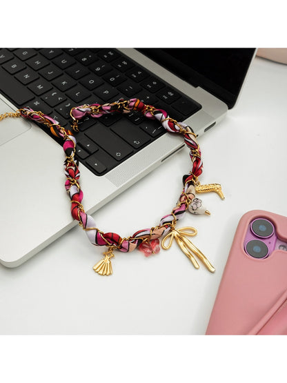 Earedge - Bohemian Ribbon Pendant Necklace