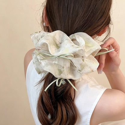 Gifty - Polyester Gradient Bow Detail Scrunchie