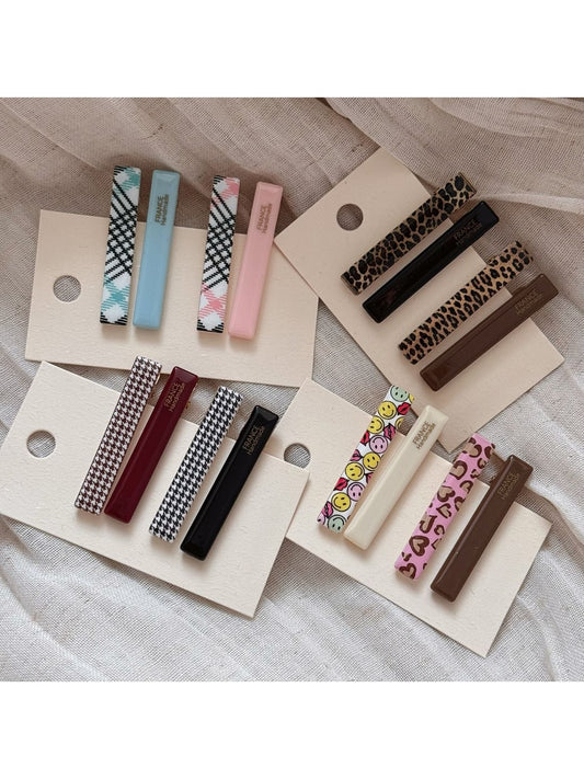 Beau - Sweet Style Printed Barrette Hair Clip