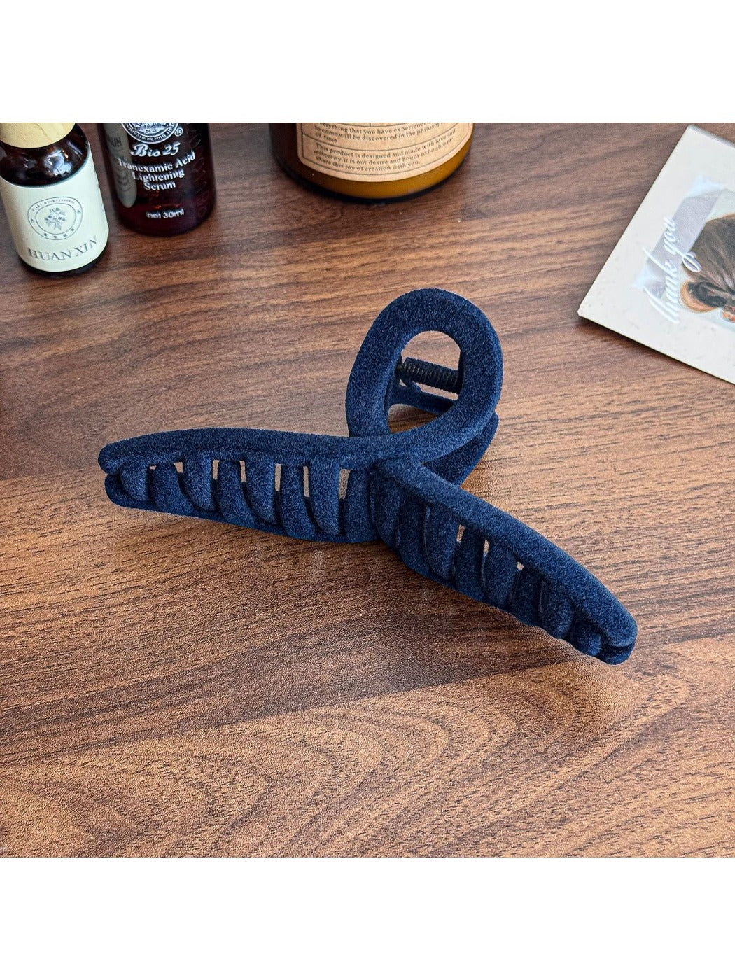 Beau - Elegant Velvet Hair Claw Clip Large