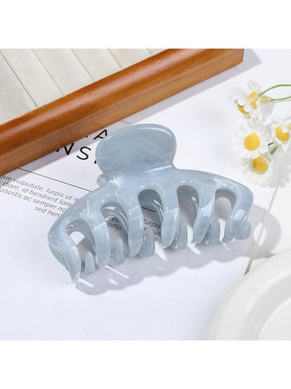 Beau - Marble Pumpkin Shaped Hair Claw Clip