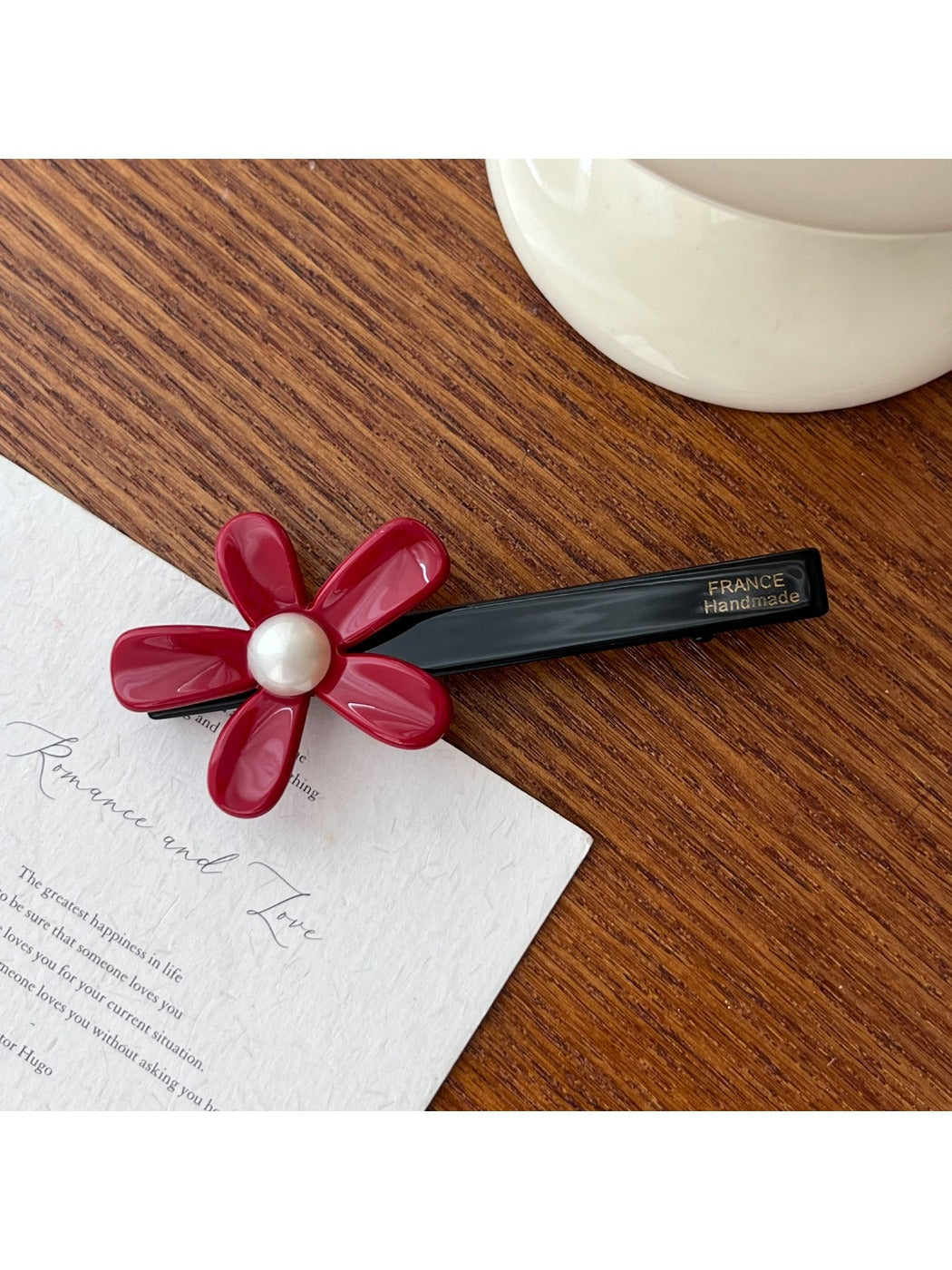 Gifty - Acetate Hair Ties with Flower Design