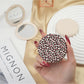 Mirroray - Pink and Purple Leopard Print Compact Mirror