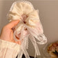 Gifty - Soft Lace Ribbon Bow Scrunchie