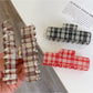 Beau - Vintage Plaid Acetate Hair Claw Clip