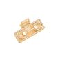 Beau Mysterious Retro Square Hair Clip displayed on white background
