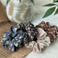 Gifty - Plant Floral Fabric Ponytail Style Scrunchie