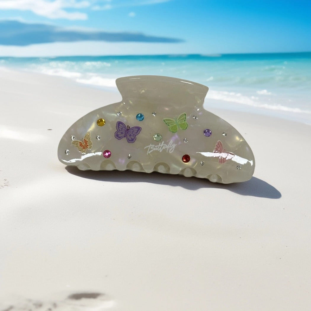 Beau - Butterfly Acetate Hair Claw Clip