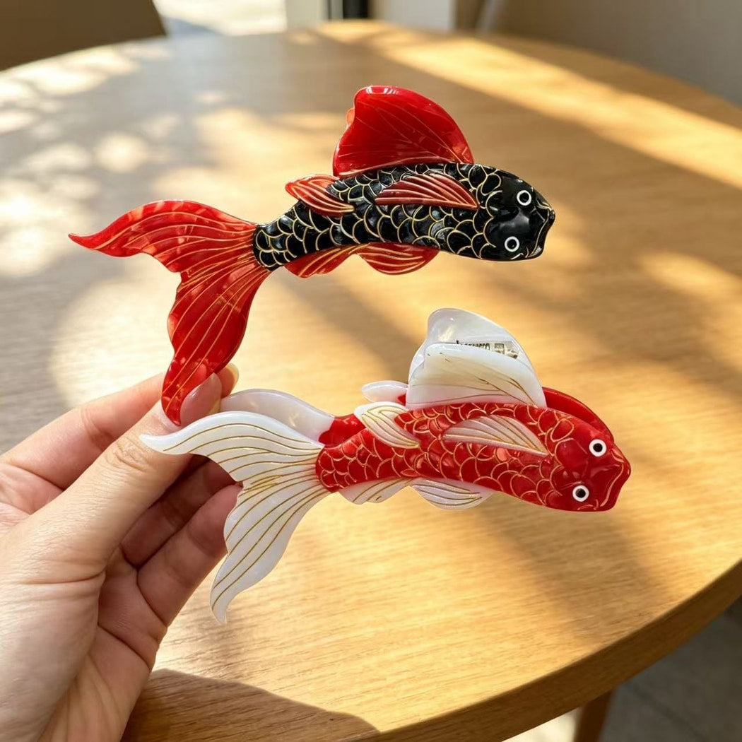 Beau - Koi Form Acetate Decorative Claw Clip