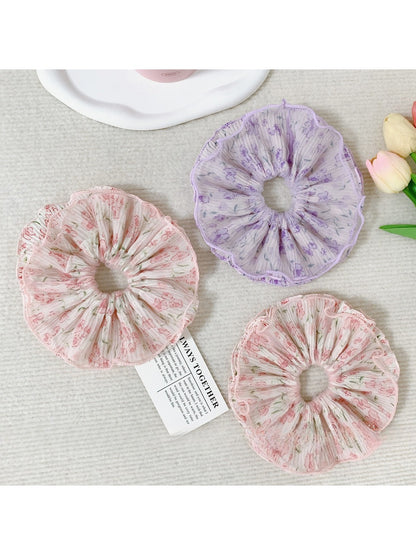 Gifty - Wrinkled Floral Hair Loop