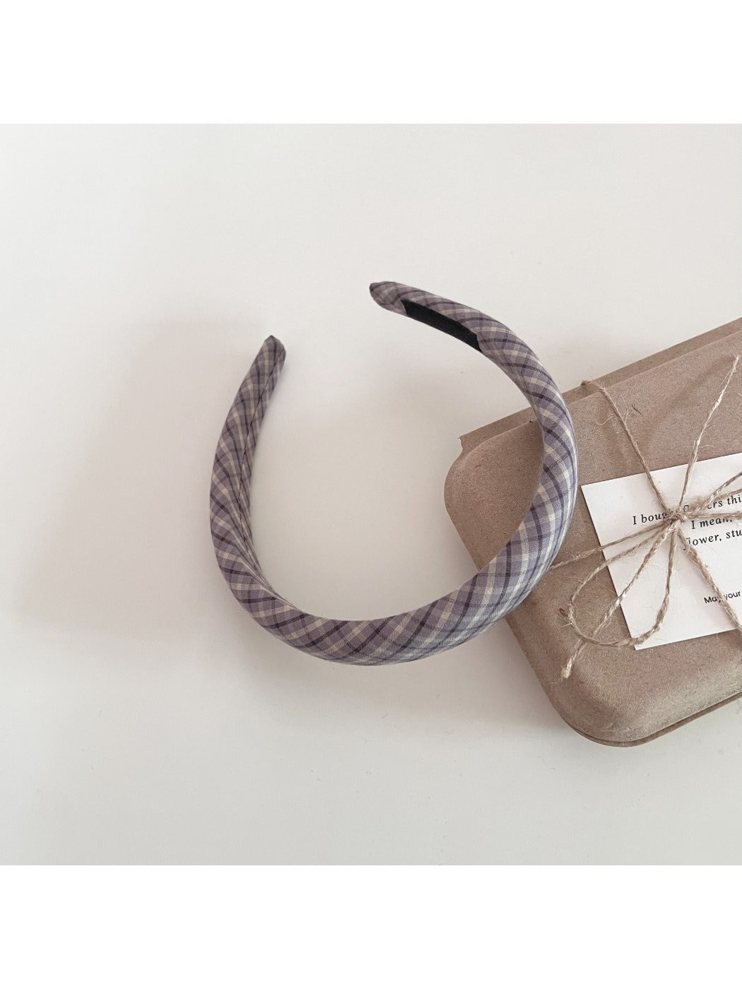 Gifty - Retro Elegant Plaid Hair Hoop