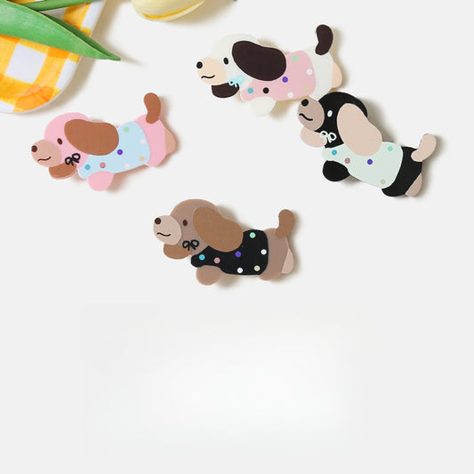 Beau - Cartoon Polka Dot Dog Side Hair Clip