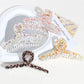 Beau - Floral Print Y-Shaped Plastic Alloy Claw Clip
