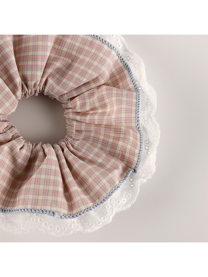 Gifty - Lace Trim Fresh Style Oversized Scrunchie
