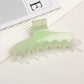 Beau - Jelly Finish Wide Shape Women's Claw Hair Clip