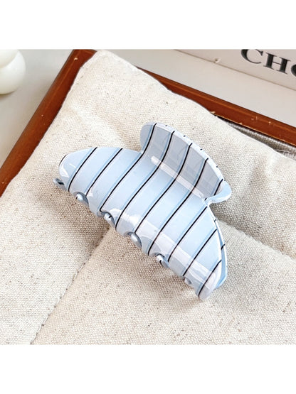 Beau - Striped PVC Sweet Style Claw Clip