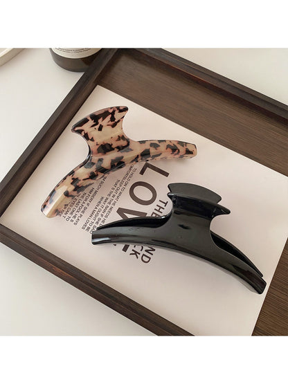 Beau - Large Leopard Print Hair Claw Clip