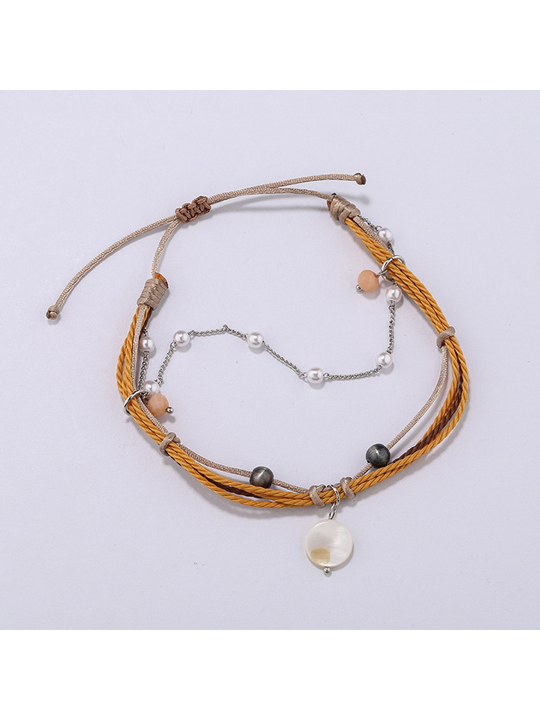 Lovra - Bohemian Beaded Pendant Wrap Bracelet