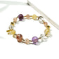 Lovra - Crystal Beaded Geometric Round Bracelet