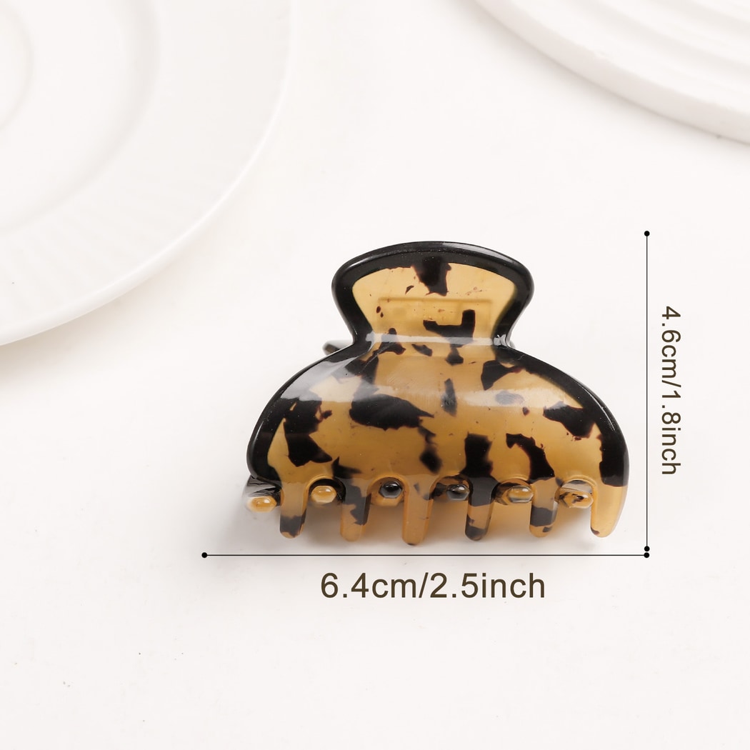 Beau - Retro Mottled Pattern Claw Clip