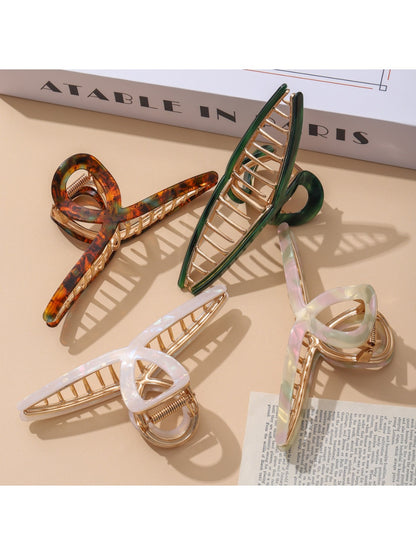Beau - Elegant Large Cross Design Claw Clip