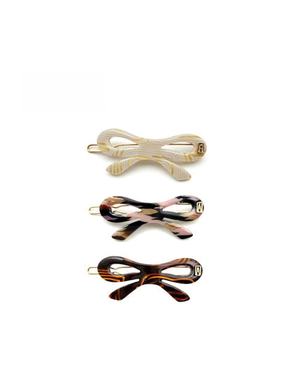 Beau - Vintage Acetate Bow Side Barrette