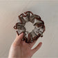 Gifty - Brown Striped Hair Scrunchie