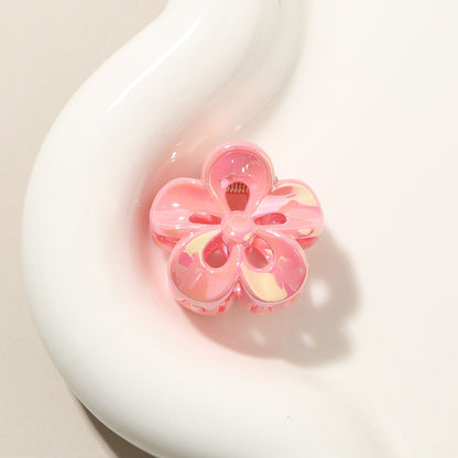 Beau - Glossy Petal Openwork PS Flower Claw Clip