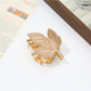 Beau - Maple Leaf Style Plated Hair Claw Clip