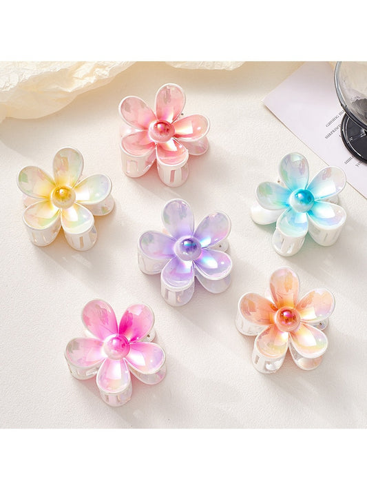 Beau - Iridescent Petal Flower Claw Clip