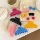 Beau - Polka Dot Flower Shape Claw Clip
