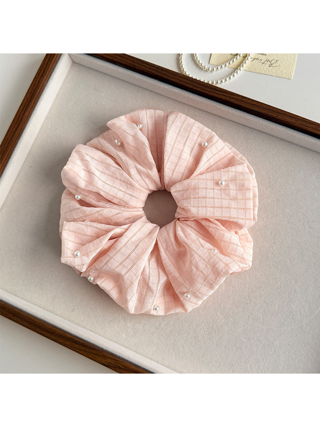 Gifty - Striped Sweet Style Polyester Scrunchie