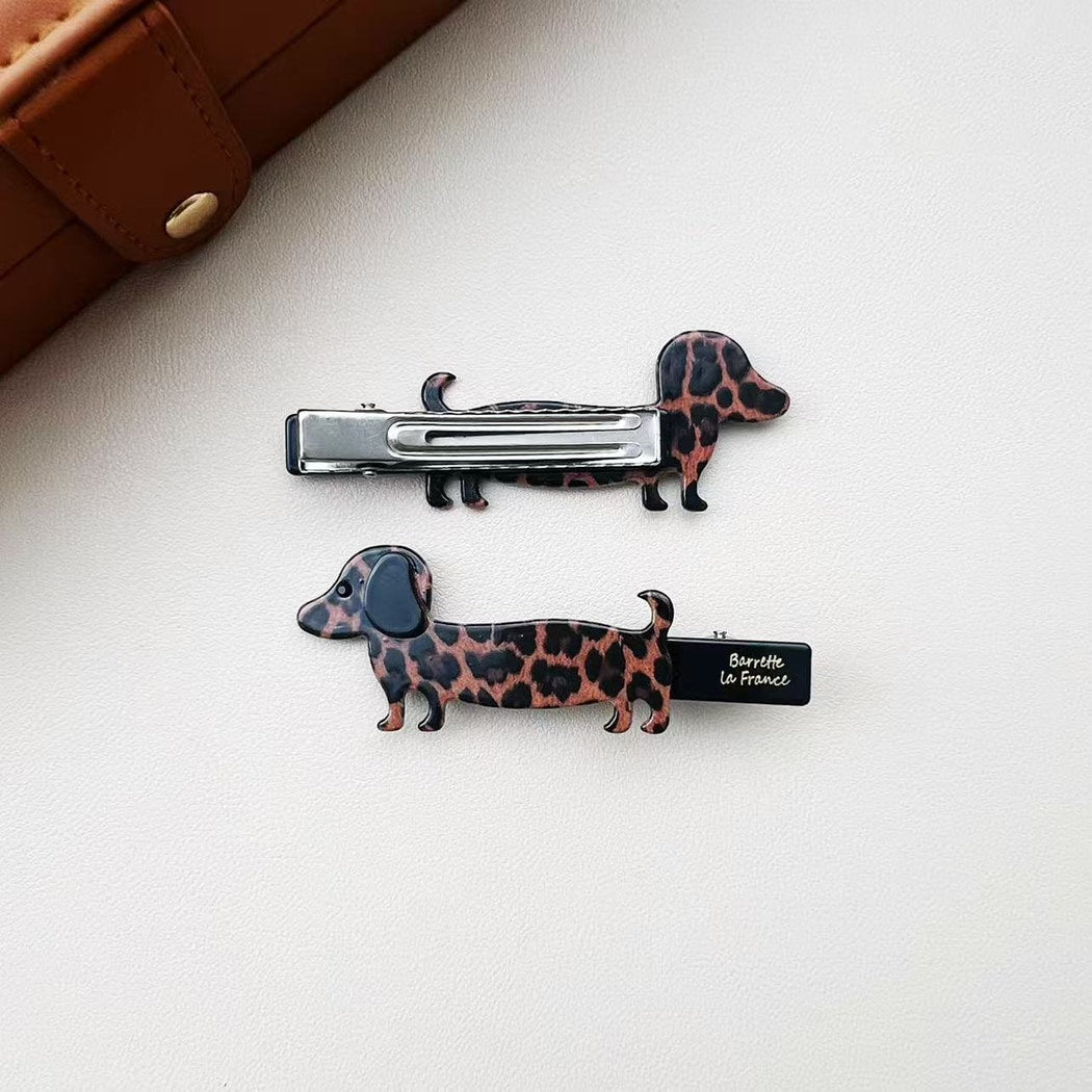 Beau - Acrylic Alloy Cartoon Dog Bangs Hair Clip