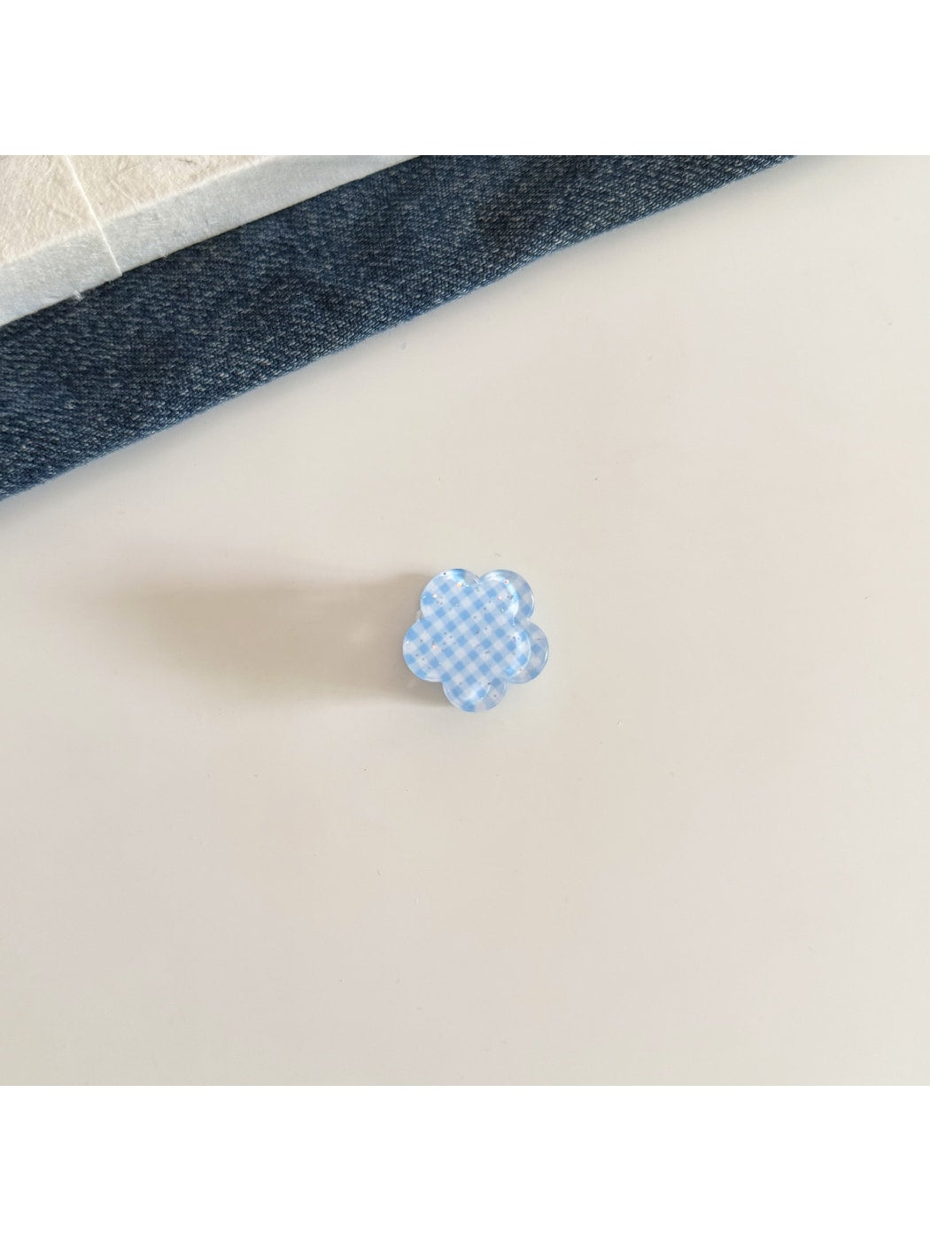 Beau - Floral Plaid and Polka Dot Mini Claw Clip
