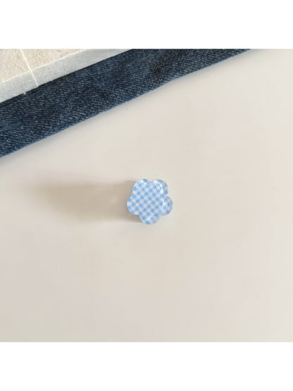 Beau - Floral Plaid and Polka Dot Mini Claw Clip