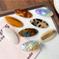 Close-up of Beau Sweet Oval Acetate Hair Clip showing glossy finish and oval shape