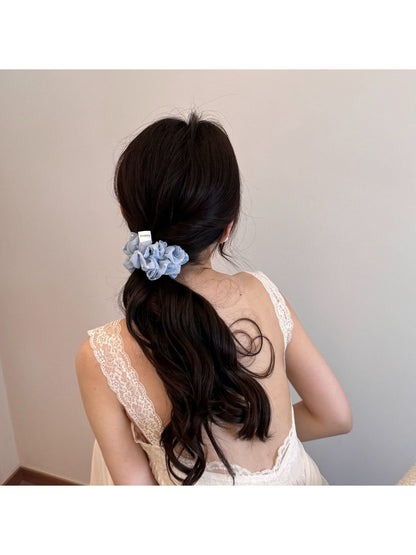 Gifty - Polyester Bow Sparkle Detail Scrunchie Hair Tie
