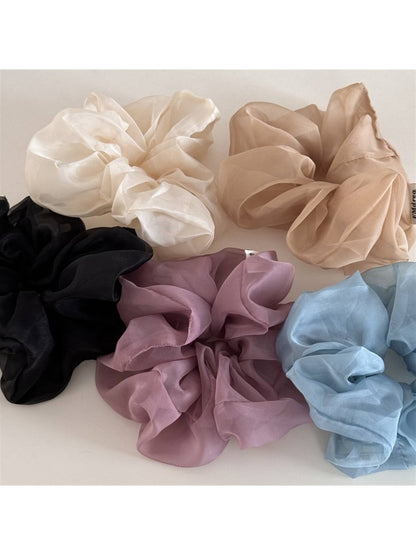 Gifty - Light Gauze Solid Color Scrunchie
